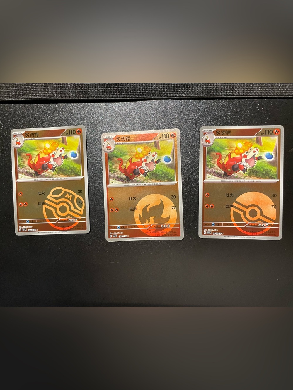 Crocalor Pokémon Chinese Gem pack set